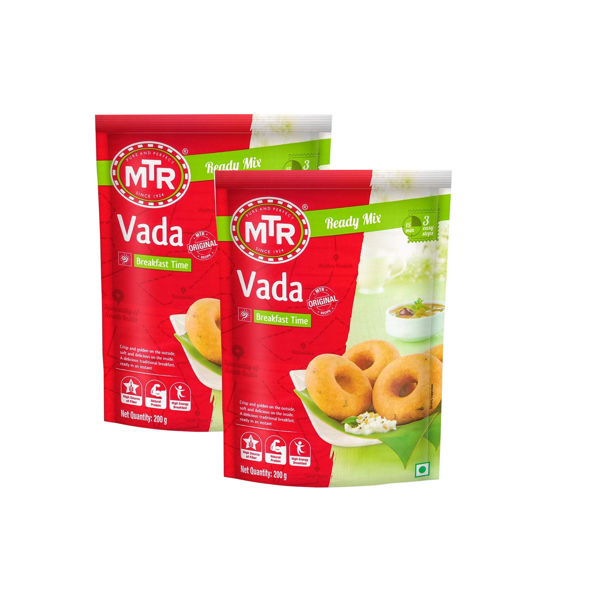 MTR Vada Mix 200g,Crispy and Golden Brown,Soft & Delicious (Pack of 2)